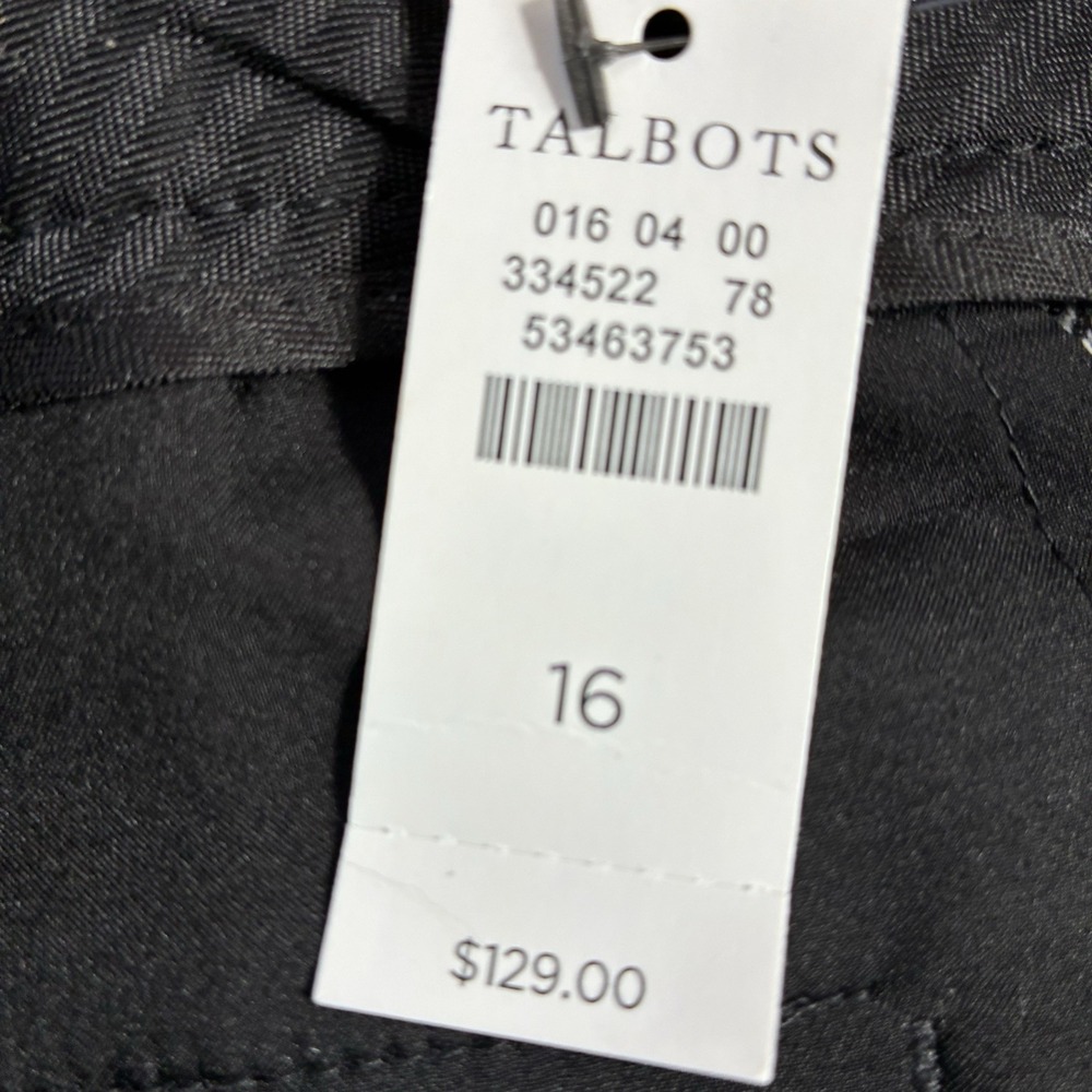 NWT Talbots Womens Pants Size 16 Gray Wool Blend - Picture 8 of 9